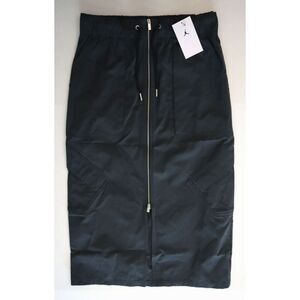 Jordan HF9462-010 Women's Sz Small Black Chicago 2-Way Front Zip Skirt